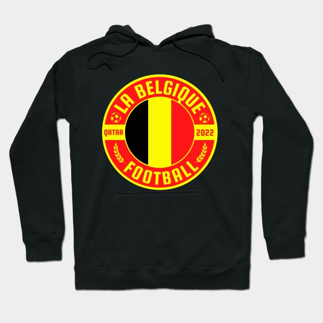 La Belgique Football Hoodie by footballomatic